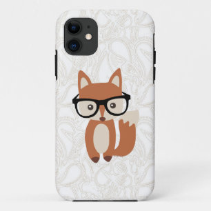 Coques Pour iPhone Fox w/Glasses de bébé de hippie