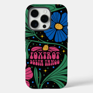 Coques iPhone 16 Pro Foxtrot Delta Tango Flower Boho