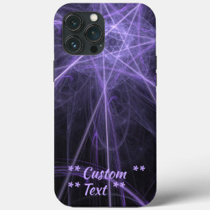 Case-Mate iPhone Case Fractage pourpre avec texte personnalisé