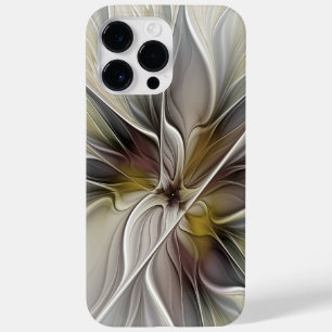 Coque Pour Pour iPhone 14 Pro Max Fractal floral, fleur de fantaisie aux couleurs de