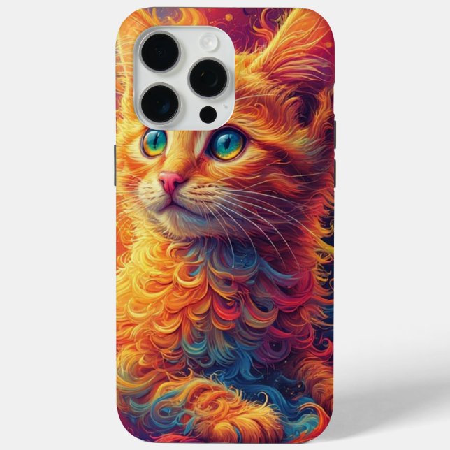 Coques Case-Mate iPhone Fractal Kitten  (Verso)