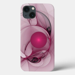 Case-Mate iPhone Case Fractal, moderne Berry Abstrait Art rose