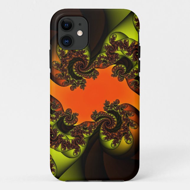Coques Case-Mate iPhone Fractale du lever du soleil (Dos)