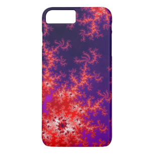 Coques Pour iPhone Fractale rouge rougeoyante