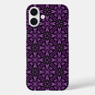 iPhone 16 Plus Case Fractale violette victorienne
