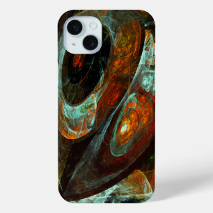 Coque iPhone 15 Mini Fractionner l'art Abstrait