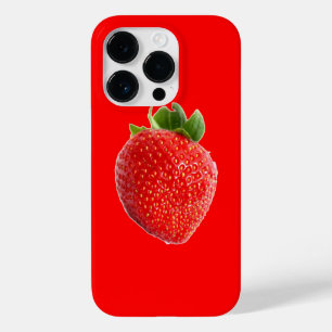 Coque Pour iPhone 14 Pro Fraise d'été