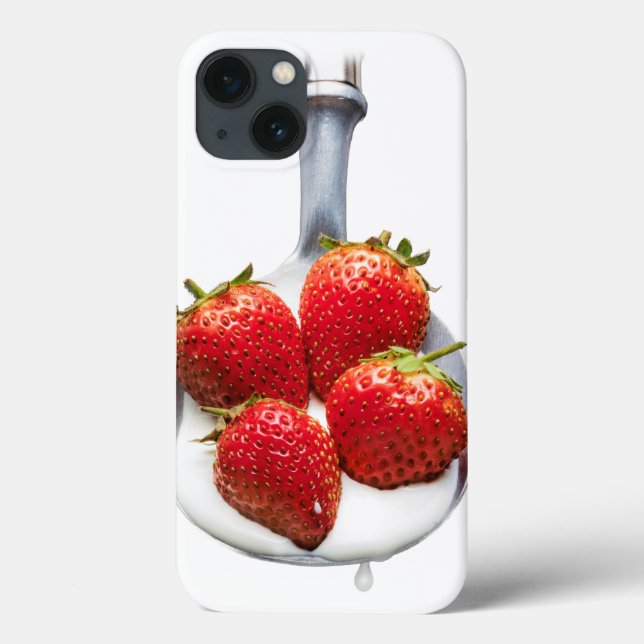 Coques Case-Mate iPhone Fraises et crème (Verso)
