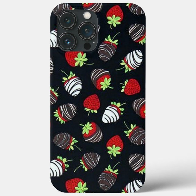 Coques Case-Mate iPhone Fraises trempées au chocolat (Verso)