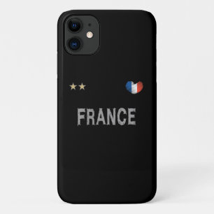 Case-Mate iPhone Case France Football Fan Chemise Coeur