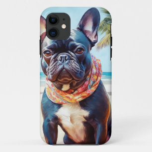 Case-Mate iPhone Case French Bulldog sur la plage, cadeau d'été pour amo
