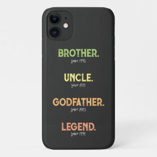 Case-Mate iPhone Case Frère oncle Parrain Légende depuis l'année