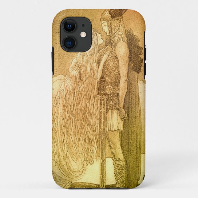 Coques Case-Mate iPhone Freyja et Svipdag par John Bauer 1911 (Dos)
