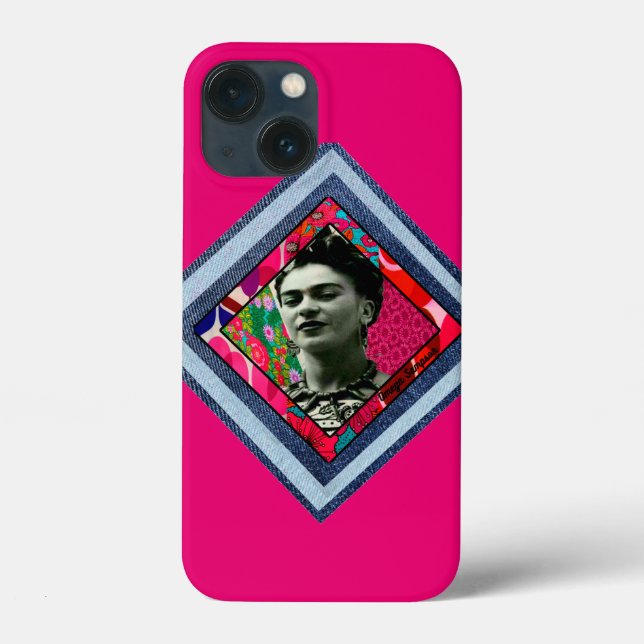 Coques Case-Mate iPhone Frida Kahlo Retro Denim Diamond (Verso)
