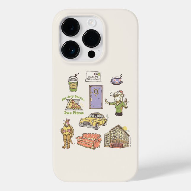 Coques Case-Mate iPhone FRIENDS™ | Icônes de dessin animé Graphique (Verso)