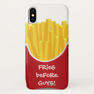 Coque iPhone X Fritures avant des types ! Cas drôle de téléphone