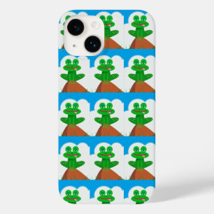 Coque Pour iPhone 14 Froggy sur une affaire de téléphone sur une collin