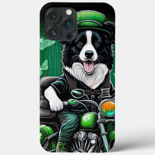 Case-Mate iPhone Case Frontière Collie Chien Conduite Vélo St. Patrick's