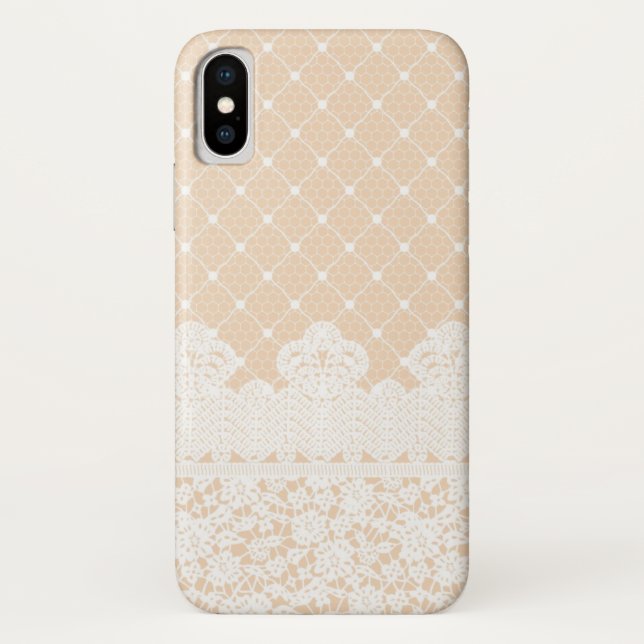 Coques Case-Mate iPhone Frontière de dentelle (Dos)