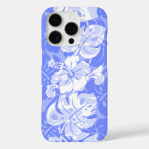 Coques iPhone 16 Pro Frontière de Kalakaua Hibiscus d'Hawaii Périwinkle