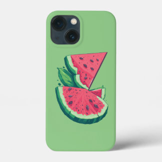 Case-Mate iPhone Case Fruit d'eau vert et rose simple Fruit frais