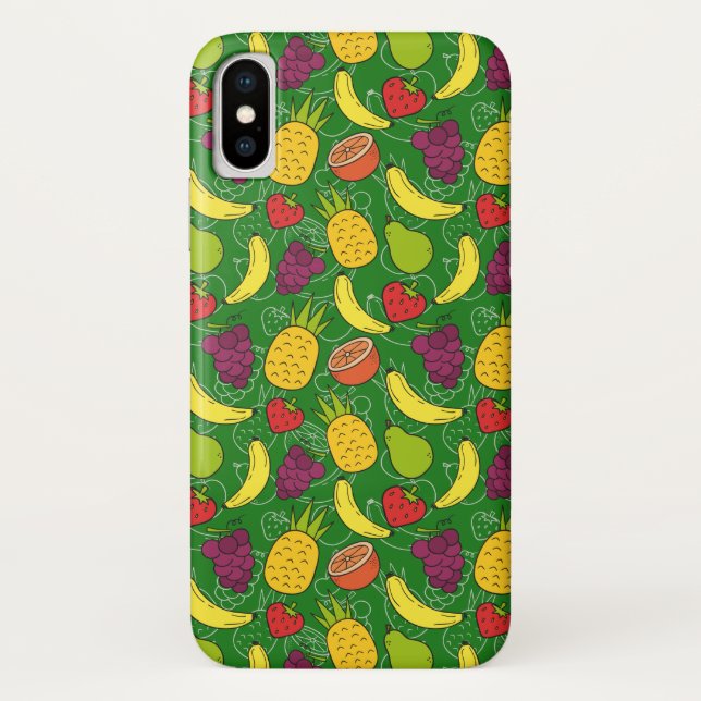 Coques Case-Mate iPhone Fruit motif transparent | motif de surface de frui (Dos)