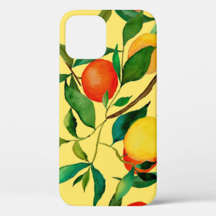 Case-Mate iPhone Case Fruits d'agrumes, motif d'aquarelle vibrante.