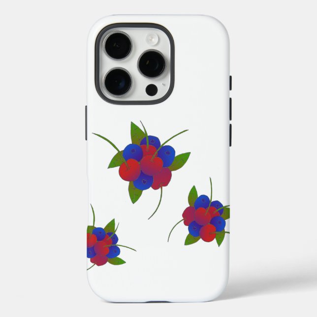 Coques Case-Mate iPhone Fruits dans les atomes (Verso)