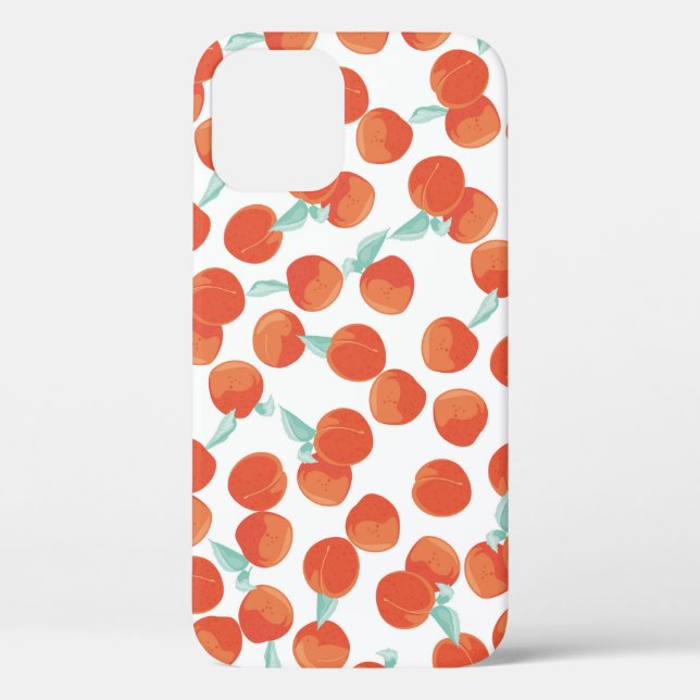 Coques Case-Mate iPhone Fruits de pêche, motif d'été. (Verso)