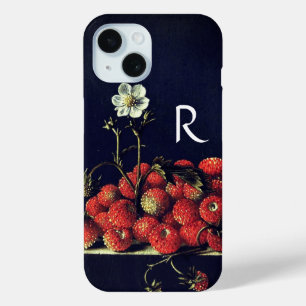 COQUE POUR iPhone 15 FRUITS DE SAISON, FRAISES ET FLEURS DE BERGE