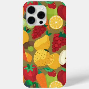 Coque iPhone 15 Pro Max Fruits et légumes colorés Motif Téléphone