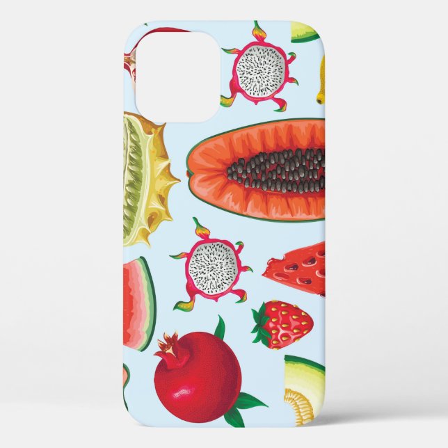 Coques Case-Mate iPhone Fruits Exotiques : Imprimé tendance sans couture. (Verso)