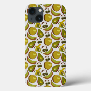 Case-Mate iPhone Case Fruits tropicaux sans couture motif jaune et blanc