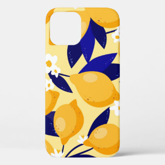 Case-Mate iPhone Case Fruits vintages au citron : motif alimentaire.