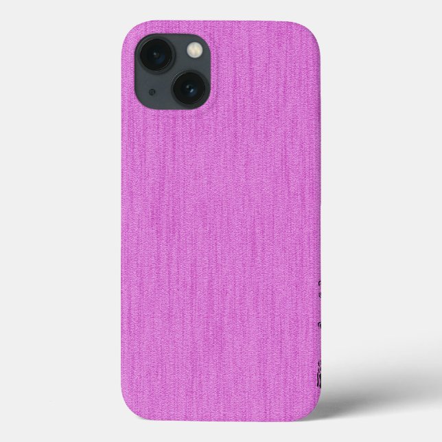 Coques Case-Mate iPhone Fuchsia (Crayola) avec Monogramme de grains de boi (Verso)