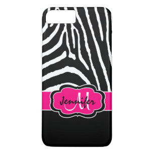 Coque Case-Mate Pour iPhone fuchsia des rayures   de zèbre de l'affaire   de