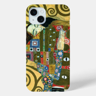 Coque iPhone 15 Mini Fulfillment aka The Embrace par Gustav Klimt