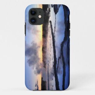 Coque Case-Mate Pour iPhone Fumée de geyser au coucher du soleil