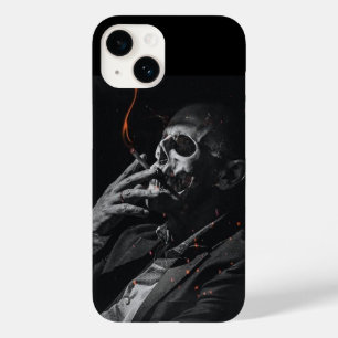 Coque Pour iPhone 14 Fumer Squelette Cigarette