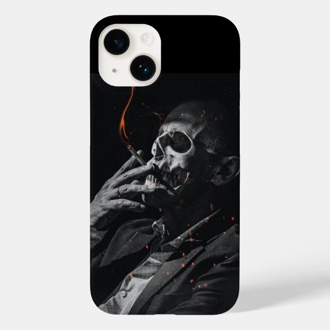 Coques Case-Mate iPhone Fumer Squelette Cigarette (Verso)