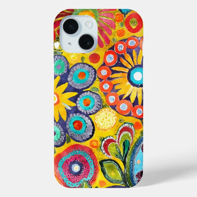 Coques Case-Mate iPhone Fun Hippie à motif de fleur (Verso)