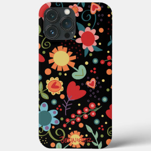 Case-Mate iPhone Case Fun Whimsical mignon coloré motif floral