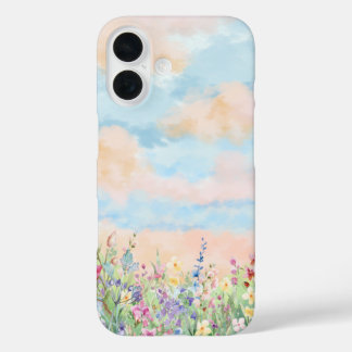 Coque Pour iPhone 16 Funda diseño floral minimalista