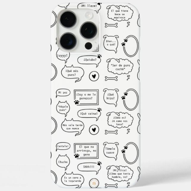 Coques Case-Mate iPhone Funda gatuna con escritos (Verso)