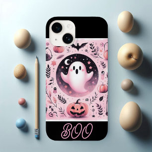 Coque Pour iPhone 14 Funky Friendly Boo Éffrayant Jack O Lanterns Paste