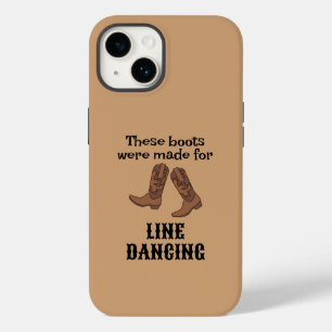 Coque Pour iPhone 14 Funky Line Dancing Cowboy Boots Line Dancer