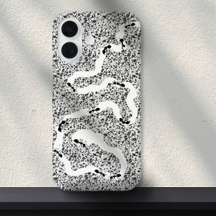 Coque Pour iPhone 16 Funny Black White Ant Humour d'insectes de la ferm