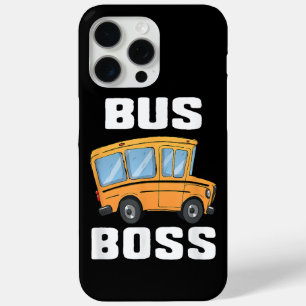 Coque iPhone 15 Pro Max Funny Bus Boss School Bus Driver