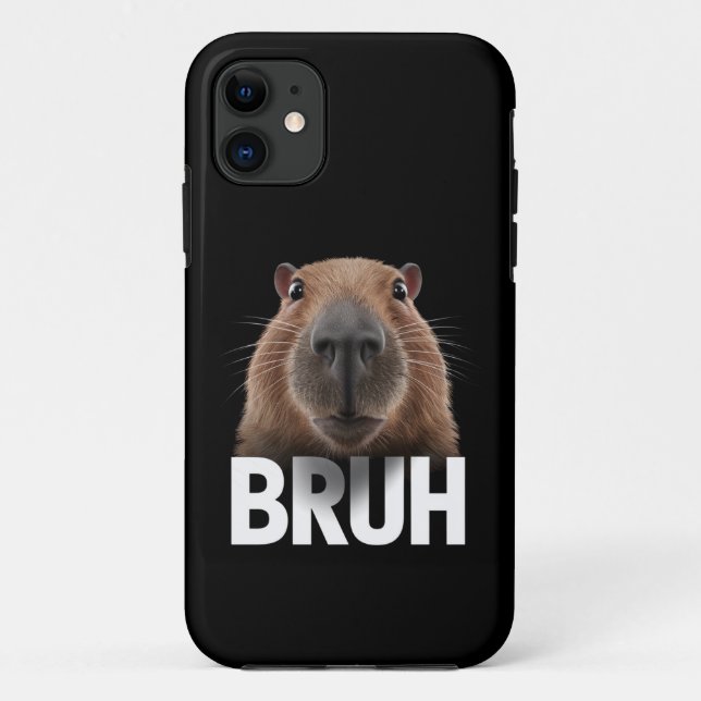 Coques Case-Mate iPhone Funny Capybara Bruh (Dos)