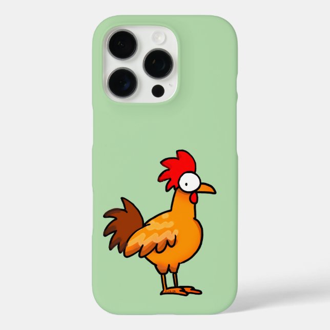 Coques Case-Mate iPhone Funny Cartoon Chicken Illustration (Verso)